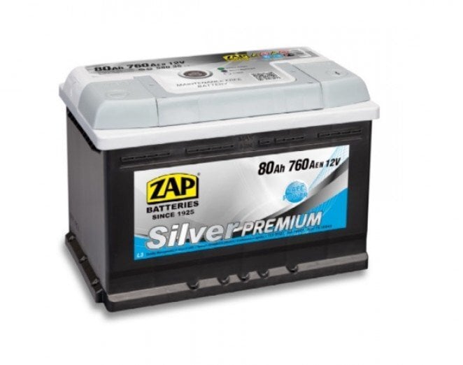 Akumuliatorius ZAP Silver Premium 80Ah 760A kaina ir informacija | Akumuliatoriai | pigu.lt