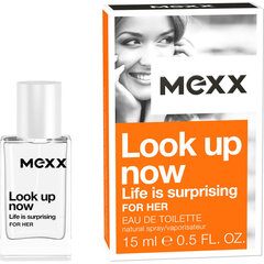 Tualetinis vanduo Mexx Look Up Now Woman EDT moterims 15 ml kaina ir informacija | Mexx Kvepalai, kosmetika | pigu.lt