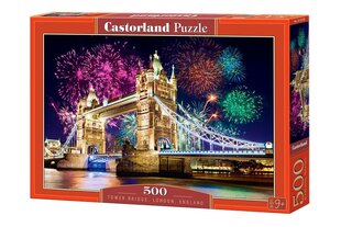 Dėlionė Puzzle Castorland Tower Bridge, England, 500 det. kaina ir informacija | Dėlionės (puzzle) | pigu.lt