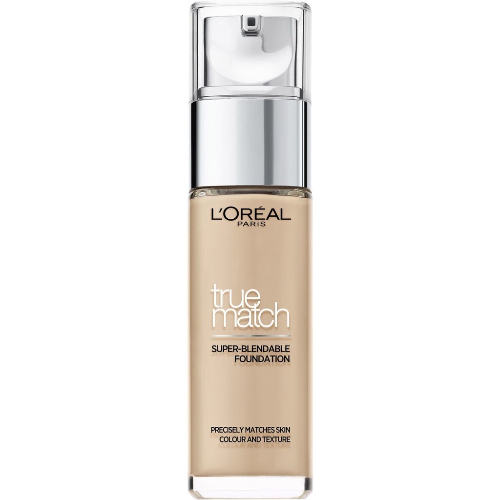 Makiažo pagrindas L’Oreal Paris True Match Super Blendable 30 ml D1-W1 Golden Ivory цена и информация | Makiažo pagrindai, pudros | pigu.lt