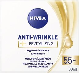 Дневной крем Nivea Anti Wrinkle Revitalizing, 50 мл цена и информация | Кремы для лица | pigu.lt