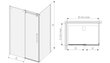 Kampinė dušo kabina Sanplast Altus KND2/ALTIIa 80x160-170s kaina ir informacija | Dušo kabinos | pigu.lt