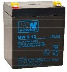 Аккумулятор MWPower MW 12V 5Ah F2 (250) AGM цена и информация | Аккумуляторы | pigu.lt