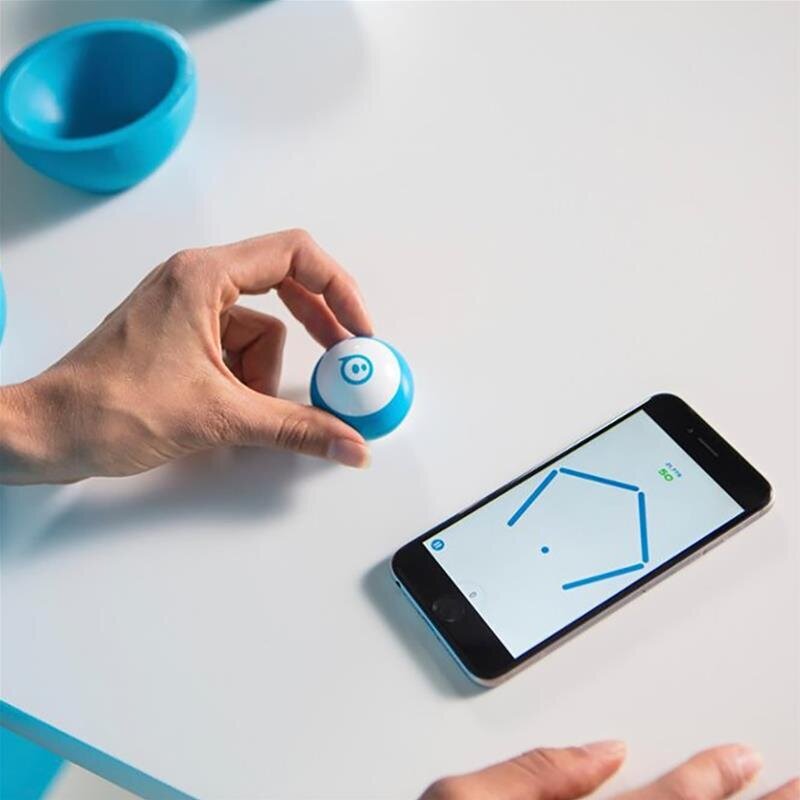 Robotas Sphero Mini M001BRW, mėlyna/balta kaina ir informacija | Žaislai berniukams | pigu.lt