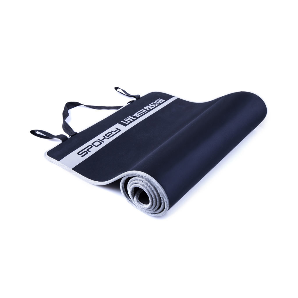 Gimnastikos kilimėlis Spokey Flexmat V 180x60x0,6 cm, juodas цена и информация | Kilimėliai sportui | pigu.lt