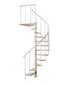 DOLLE Calgary Spiraliniai laiptai Diametras Ø 140 cm, Balti kaina ir informacija | Laiptai | pigu.lt