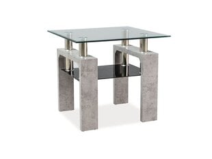 Журнальный столик Lisa D, бетон цена и информация | Журнальные столы | pigu.lt