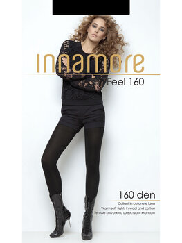 Pėdkelnės moterims Innamore Feel 160 DEN, juodos spalvos kaina ir informacija | Pėdkelnės | pigu.lt