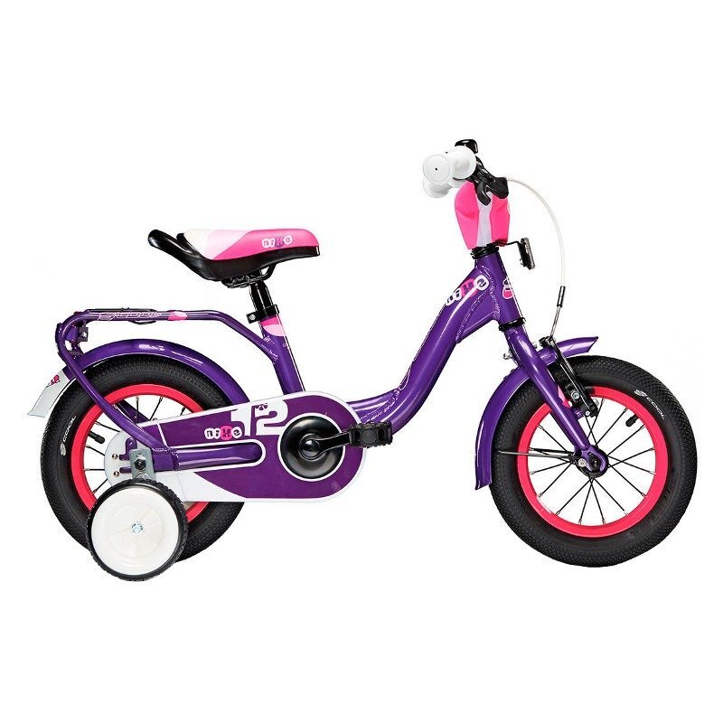 Dviratukas vaikams mergaitėms Scool niXe alloy 1 speed-violet 12" цена и информация | Dviračiai | pigu.lt