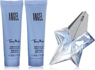 Rinkinys Thierry Mugler Angel: EDP moterims 25 ml + kūno losjonas 50 ml + dušo želė 50 ml kaina ir informacija | Kvepalai moterims | pigu.lt