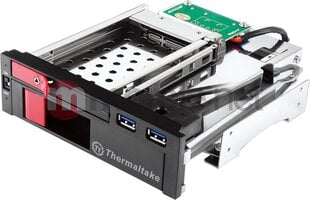 Thermaltake Duo HDD Dock 2.5" / 3.5" SATA3 + 2xUSB 3.0 Black (ST0026Z) kaina ir informacija | Komponentų priedai | pigu.lt