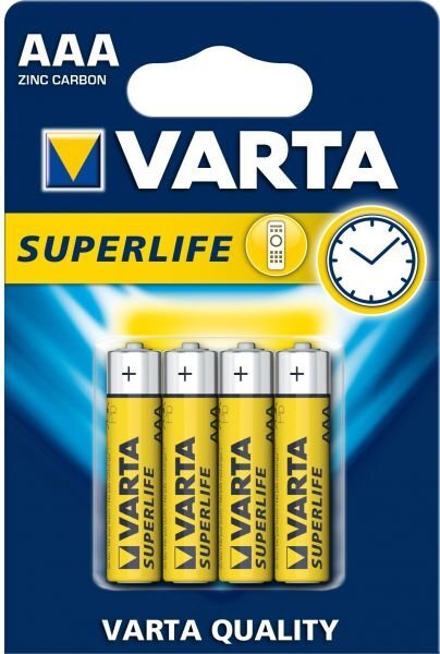 Varta Bateria Superlife AA / R6 4 szt. цена и информация | Akumuliatoriai fotoaparatams | pigu.lt
