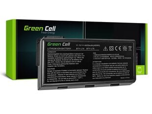 Green Cell Laptop Battery for MSI A6000 CR500 CR600 CR700 CX500 CX600 цена и информация | Аккумуляторы для ноутбуков | pigu.lt