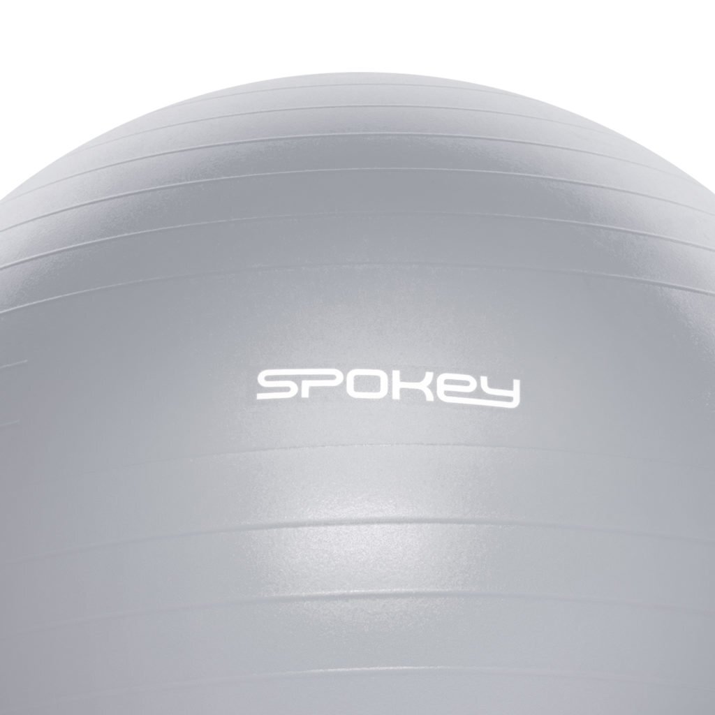 Gimnastikos kamuolys Spokey Fitball 65 cm, pilkas kaina ir informacija | Gimnastikos kamuoliai | pigu.lt