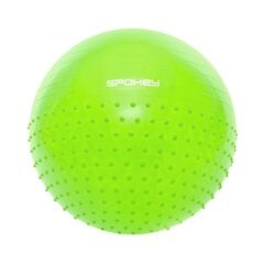 Гимнастический мяч Spokey Half Fit 65 см, зеленый цена и информация | Гимнастические мячи | pigu.lt