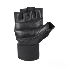 Тренировочные перчатки Spokey Guanto II, черные цена и информация | Тренировочные перчатки KRF 0016106 Чёрный | pigu.lt