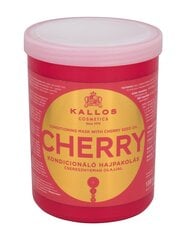 Drėkinanti plaukų kaukė su vyšnių sėklų ekstraktu Kallos Cherry, 1000 ml kaina ir informacija | Kallos Kvepalai, kosmetika | pigu.lt