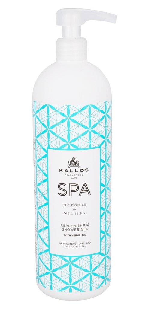 Dušo želė Kallos Cosmetics SPA Replenishing, 1000 ml kaina ir informacija | Dušo želė, aliejai | pigu.lt