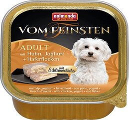 Konservai suaugusiems šunims Animonda, su vištiena, jogurtu ir avižiniais dribsniais, 150 g kaina ir informacija | Konservai šunims | pigu.lt