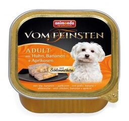 Animonda Vom Feinsten Pate konservuotas šunų pašaras su vištiena, bananais ir abrikosais, 150 g kaina ir informacija | Konservai šunims | pigu.lt