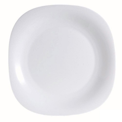 Balta kvadratinė lėkštė Luminarc Carine, 19.5 cm