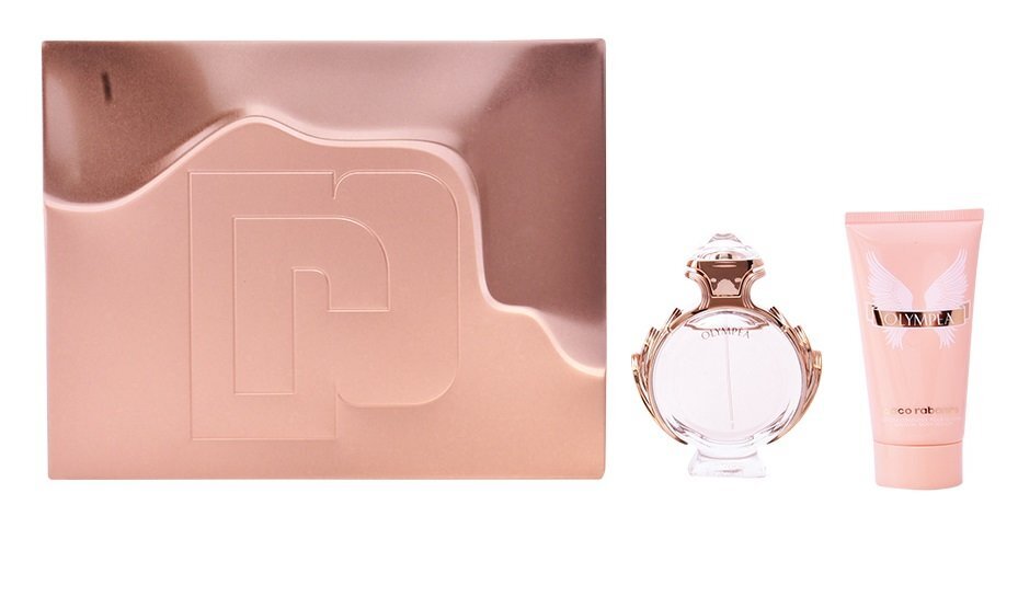 Rinkinys Paco Rabanne Olympea moterims: kvapusis vanduo EDP, 50 ml + kūno losjonas, 75 ml цена и информация | Kvepalai moterims | pigu.lt