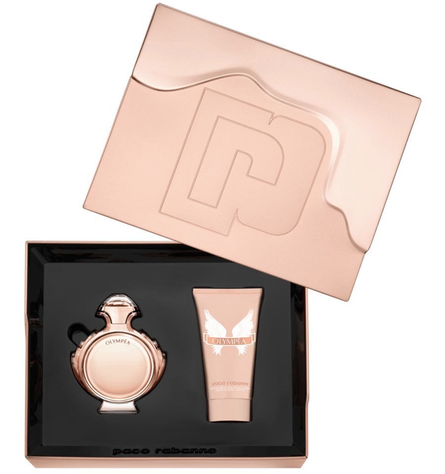 Rinkinys Paco Rabanne Olympea moterims: kvapusis vanduo EDP, 50 ml + kūno losjonas, 75 ml цена и информация | Kvepalai moterims | pigu.lt