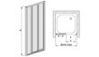 Dušo durys Sanplast Classic DT r-c 110-120s, polistirenas kaina ir informacija | Dušo durys ir sienelės | pigu.lt