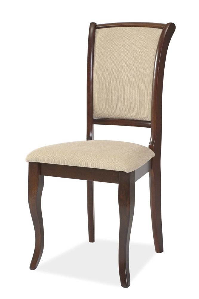2-jų kėdžių komplektas Signal Meble Mnsc, tamsiai rudos/smėlio spalvos kaina ir informacija | Virtuvės ir valgomojo kėdės | pigu.lt
