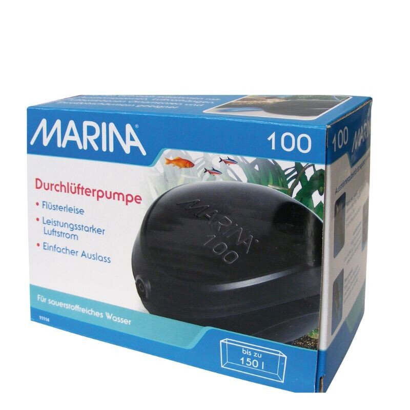 Oro pompa akvariumui, Marina 100, 90 l/h, 3,5 W kaina ir informacija | Akvariumai ir jų įranga | pigu.lt