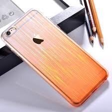 Защитный чехол DEVIA Apple iPhone 6/6s Plus Azure soft case Orange цена и информация | Чехлы для телефонов | pigu.lt