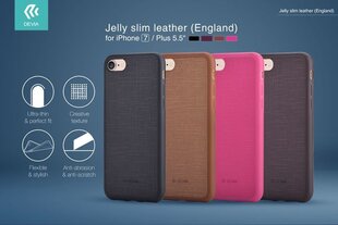 Защитный чехол DEVIA Apple iPhone 7 Jelly Slim Case Wine, красный цена и информация | Devia Мобильные телефоны, Фото и Видео | pigu.lt