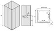 Keturkampė dušo kabina Sanplast Classic KC/D r-c 90s kaina ir informacija | Dušo kabinos | pigu.lt