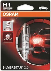 Automobilinės lemputės Osram Silverstar 2.0 H1, 1 vnt. kaina ir informacija | Automobilių lemputės | pigu.lt