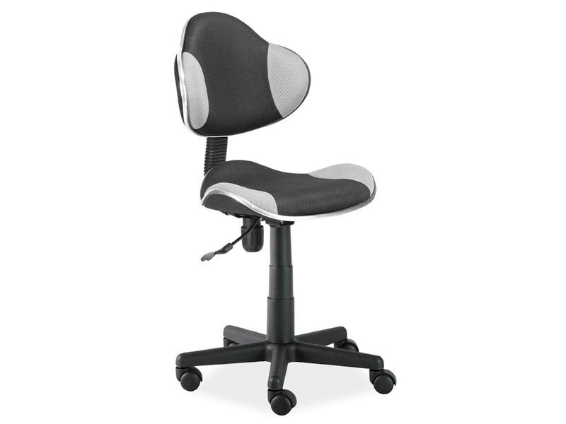 Vaikiška kėdė Signal Meble Signal Meble Q-G2, juoda/pilka kaina ir informacija | Biuro kėdės | pigu.lt
