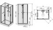 Ketursienė dušo kabina Sanplast Classic II kpl-KCKN/CLII 80-120s kaina ir informacija | Dušo kabinos | pigu.lt