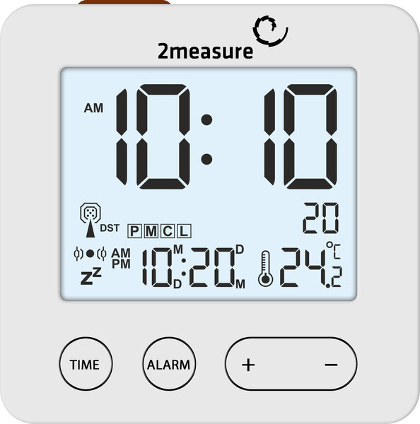 Elektroninis termometras/laikrodis 2measure 170609 kaina | pigu.lt