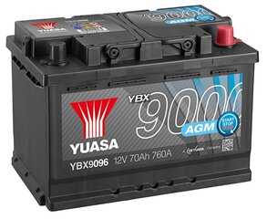 Akumuliatorius Yuasa AGM YBX9096 70Ah 12V 760A kaina ir informacija | Akumuliatoriai | pigu.lt