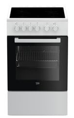 Beko FSS57000GW kaina ir informacija | Elektrinės viryklės | pigu.lt