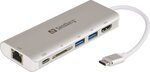 Sandberg 136-18, USB-C/USB-A/HDMI/RJ45