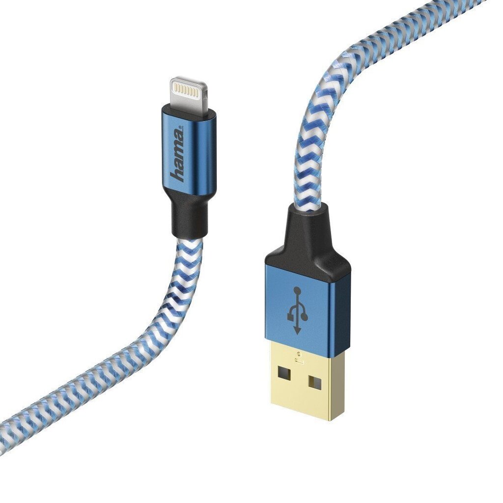 Hama 00178300, USB - Lightning, 1.5 m kaina ir informacija | Laidai telefonams | pigu.lt