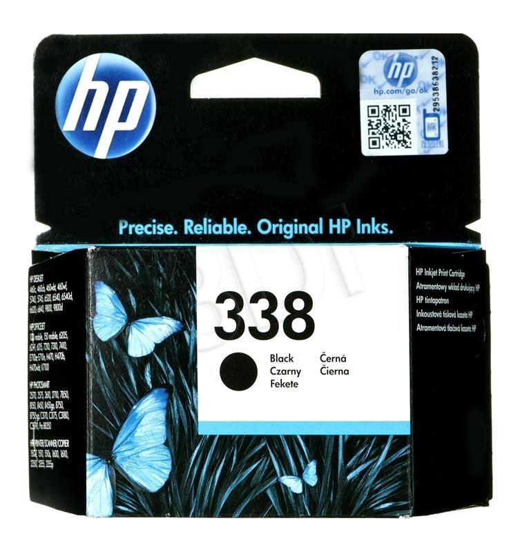 Rašalo kasetė HP 338, juoda цена и информация | Kasetės rašaliniams spausdintuvams | pigu.lt