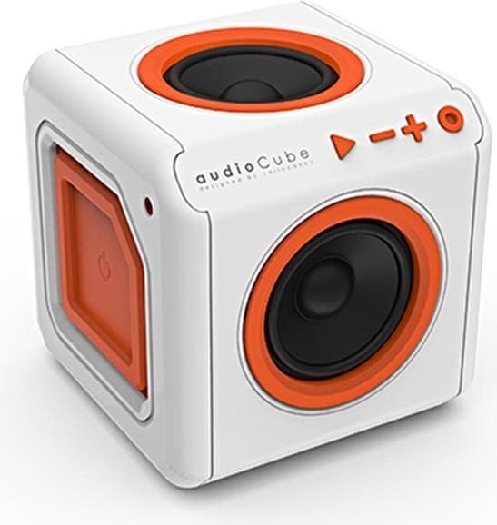 Allocacoc Portable belaidė garso kolonėlė AudioCube Portable, balta kaina ir informacija | Garso kolonėlės | pigu.lt