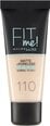 Skystas makiažo pagrindas Maybelline New York Fit Me! Matte & Poreless 30 ml, 110 Porcelain, 110 Porcelain