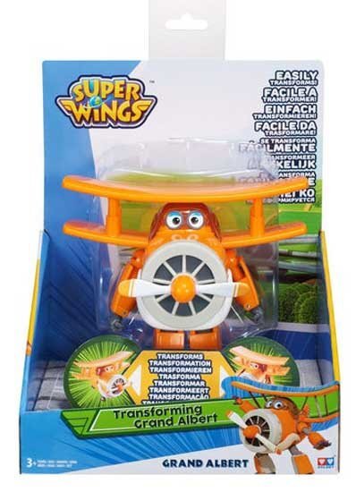 Lėktuvėlis robotas SUPER WINGS Grand Albert (12,5 cm) kaina ir informacija | Žaislai berniukams | pigu.lt