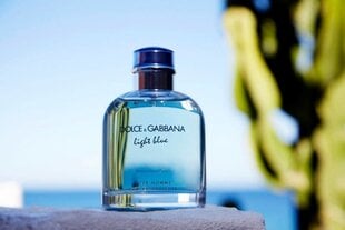 Rinkinys Dolce&Gabbana Light Blue Eau Intense Pour Homme: EDP vyrams 100 ml + dušo želė 50 ml + balzamas po skutimosi 75 ml kaina ir informacija | Kvepalai vyrams | pigu.lt