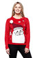 Kalėdinis megztinis moterims Yumi YK000776 цена и информация | Megztiniai moterims | pigu.lt