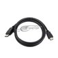 Cable GEMBIRD CC-DP-HDMI-5M (HDMI M - DisplayPort M, 5m, black color) kaina ir informacija | Adapteriai, USB šakotuvai | pigu.lt
