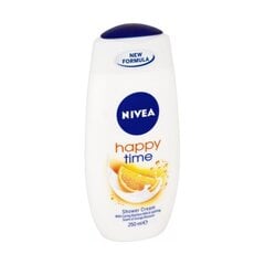 Dušo želė Nivea Happy Time Shower Cream, 250 ml kaina ir informacija | Dušo želė, aliejai | pigu.lt