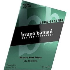 Bruno Banani Made For Men EDT для мужчин, 30 мл цена и информация | Мужские духи | pigu.lt
